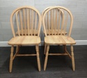 SET OF four hoop BACK DINING CHAIRS