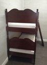 3ft dark wood Bunk Beds with Mattresses