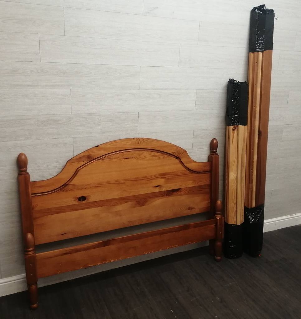 solid pine 4ft6&quot; bed frame