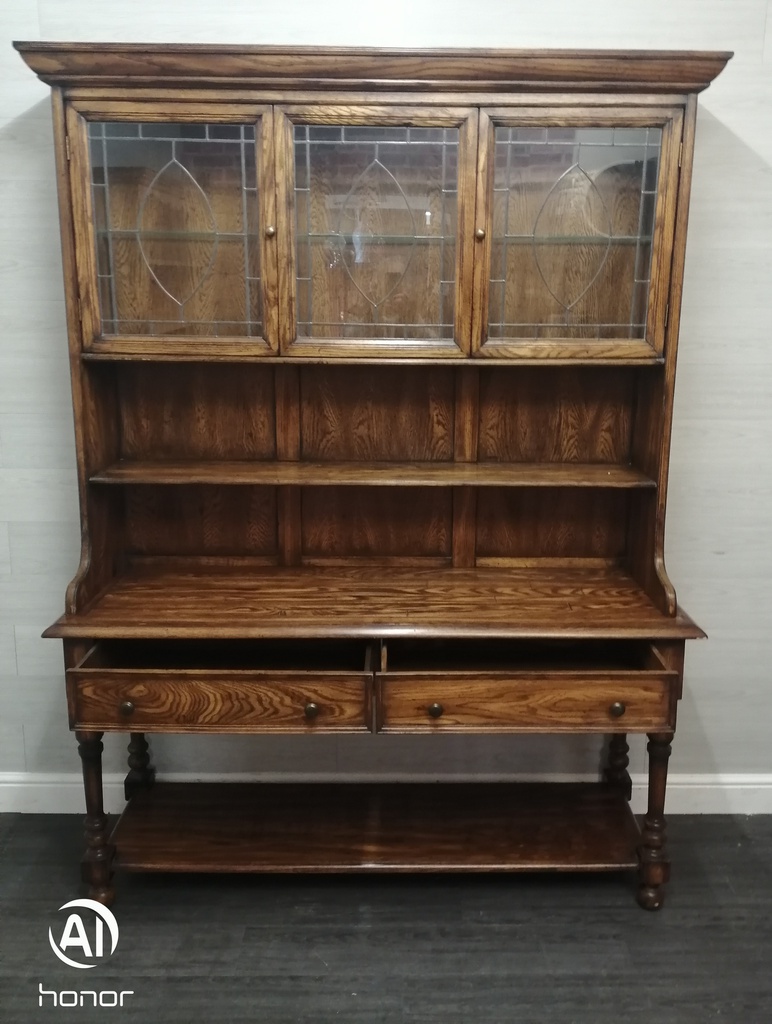 stunning  oak large display dresser