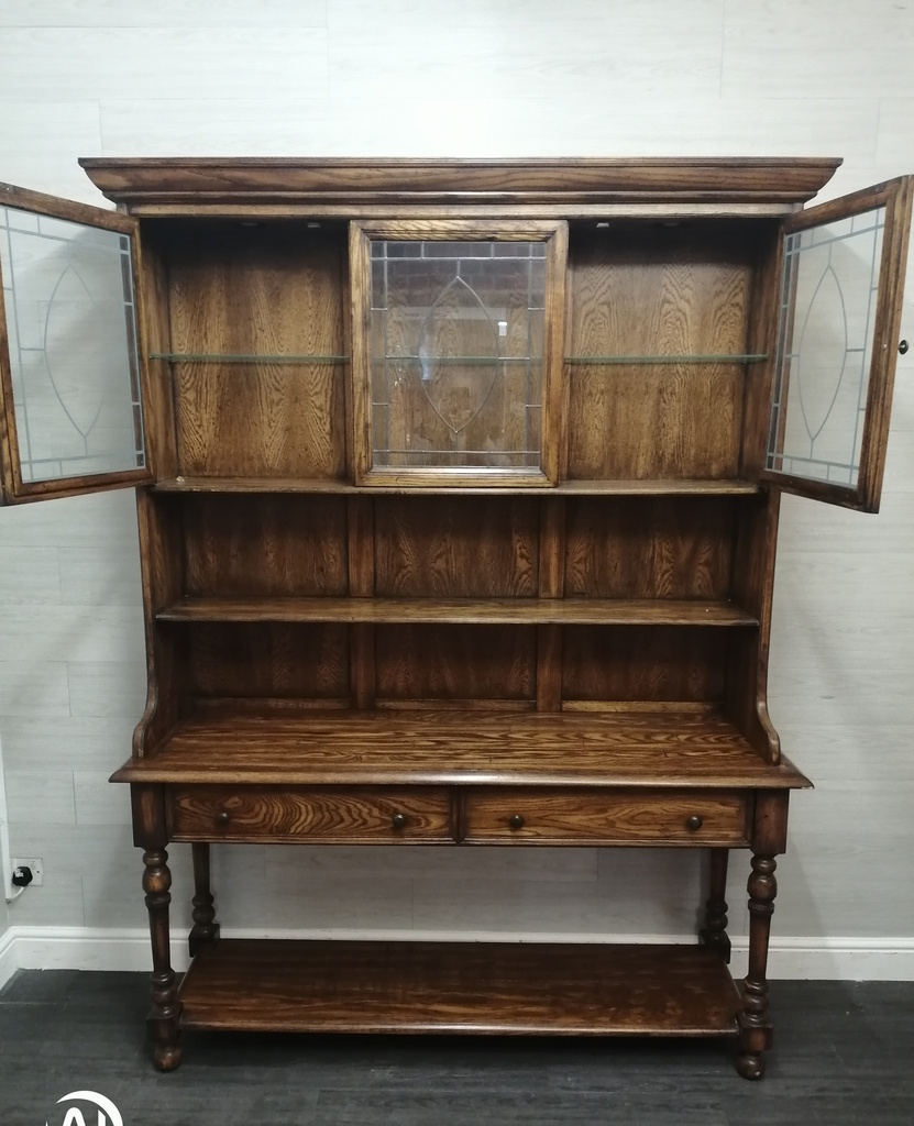 stunning  oak large display dresser