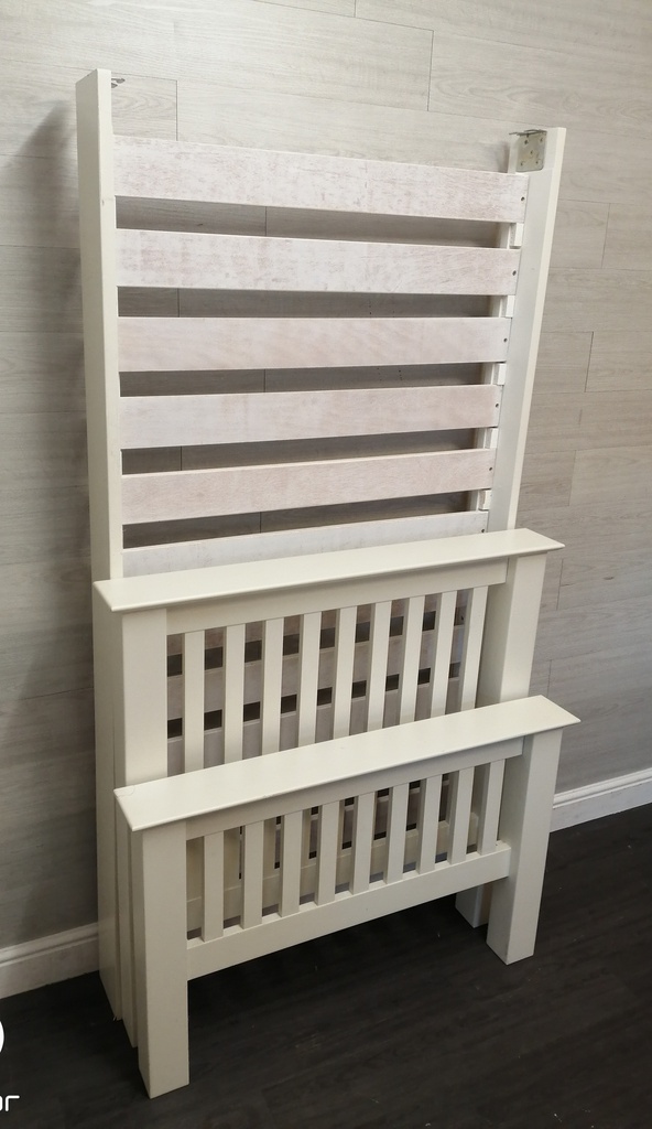 3FT white SHAKER STYLE BEDFRAME