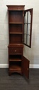 lovely very neat repro mahogany display unit