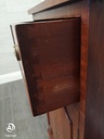 lovely very neat repro mahogany display unit