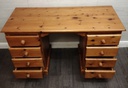 Pine eight Drawer Dressing Table / Desk