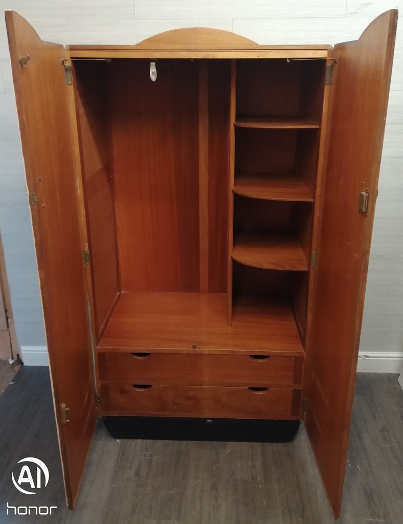 Stunning retro painted  wardrobe