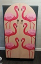 Stunning retro painted  wardrobe