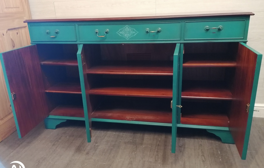 stunning large painted sideboard