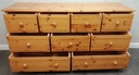 SOLID quality solid PINE LARGE 9 DRAWER MERCHANT STYLE PINE CHEST