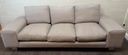 contemporary three seat grey sofa