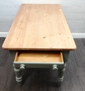 shabby chic green Table and Four Chairs Set