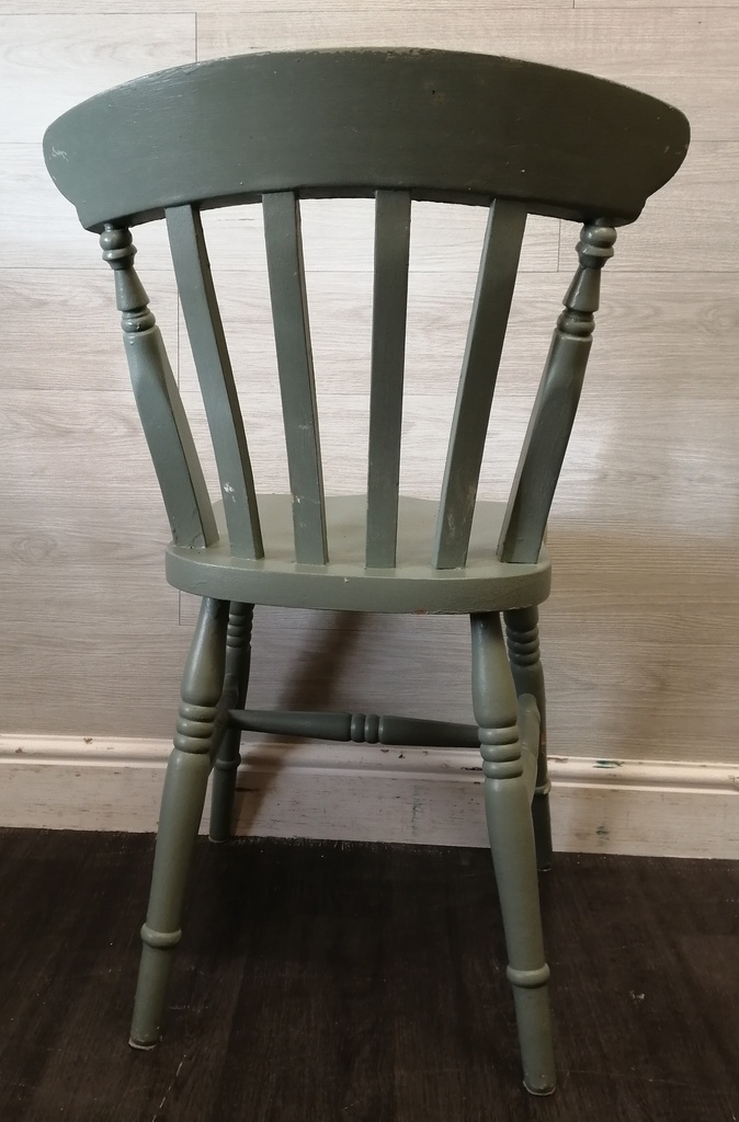 shabby chic green Table and Four Chairs Set