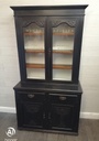 great painted antique glazed display unit