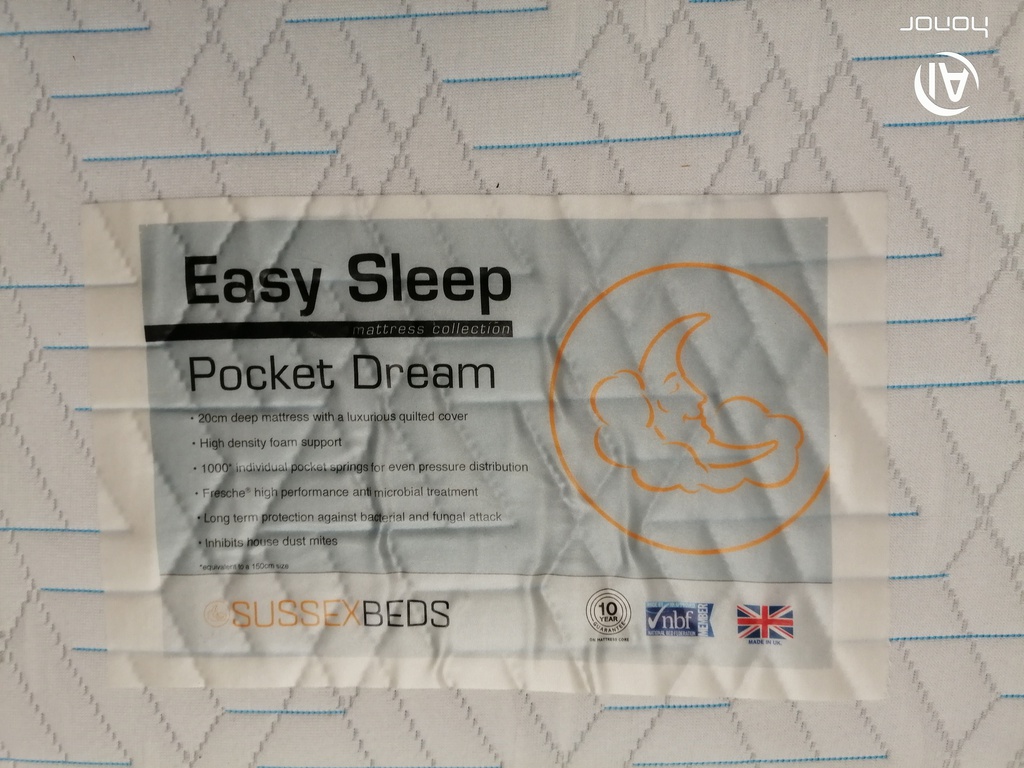 sussex bed 3ft single pocket dream mattress