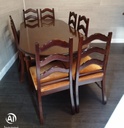 extending table and eight chair set