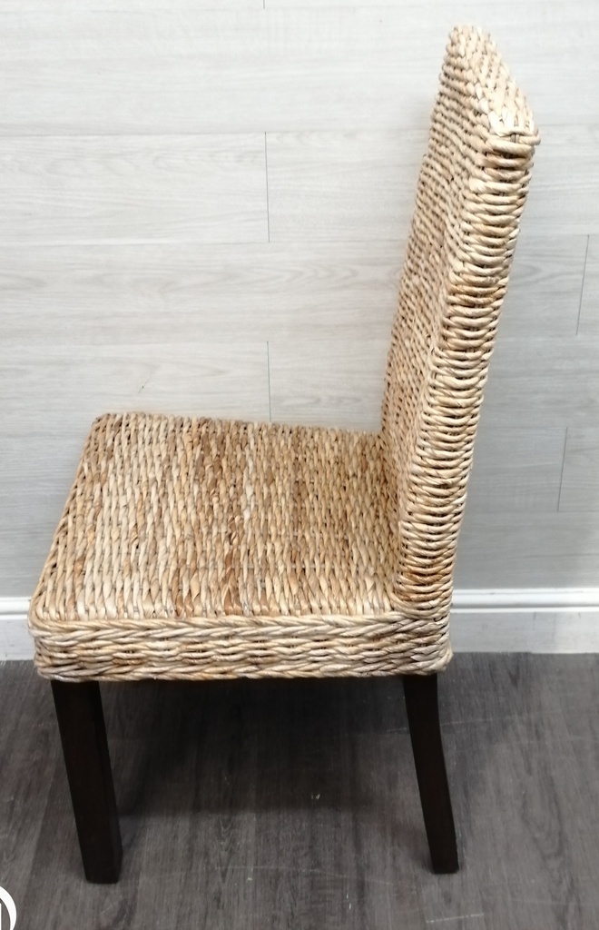 four x Wicker / sea grass dining Chairs