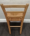 4 X RUSH SEATED NEAT DINING CHAIRS