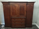 lovely large antique linen cupboard wardrobe