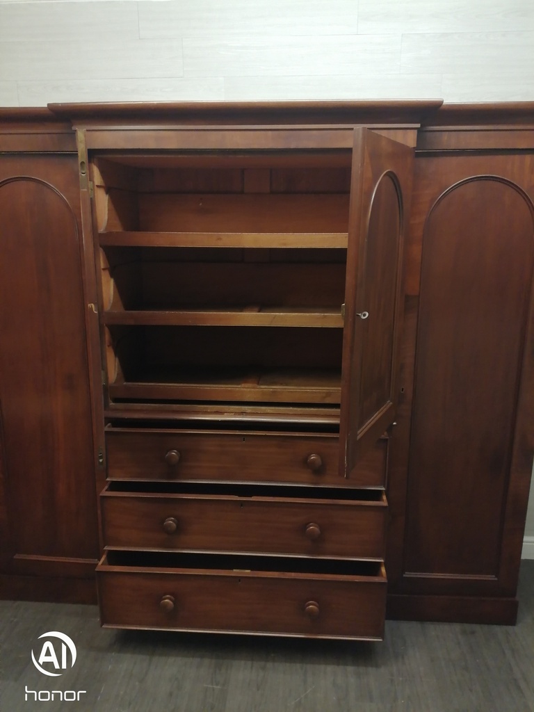 lovely large antique linen cupboard wardrobe