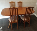 Caxton EXTENDING TABLE AND 4 CHAIRS