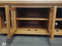 OAK GLAZED TV bench