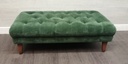 stunning large green footstool / coffee table