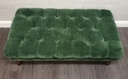 stunning large green footstool / coffee table