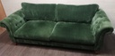 stunning green velvet style sofa