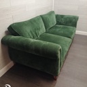 stunning green velvet style sofa