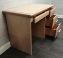 beech style dressing table / desk with stool