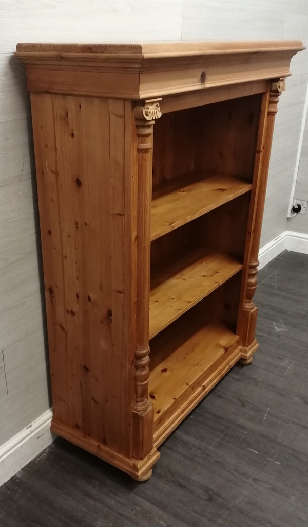 quality neat solid pine bookcase