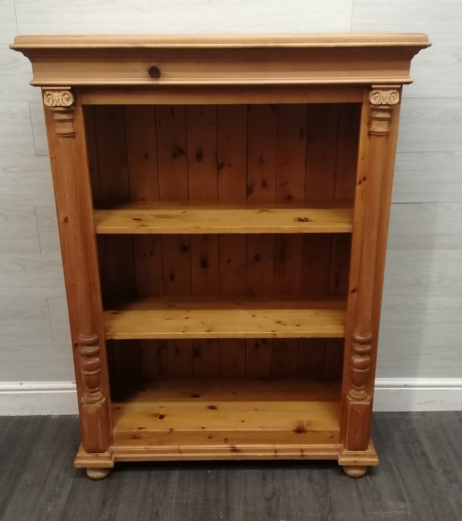 quality neat solid pine bookcase