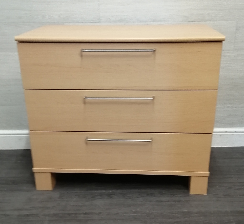 Three Drawer Modern Chest