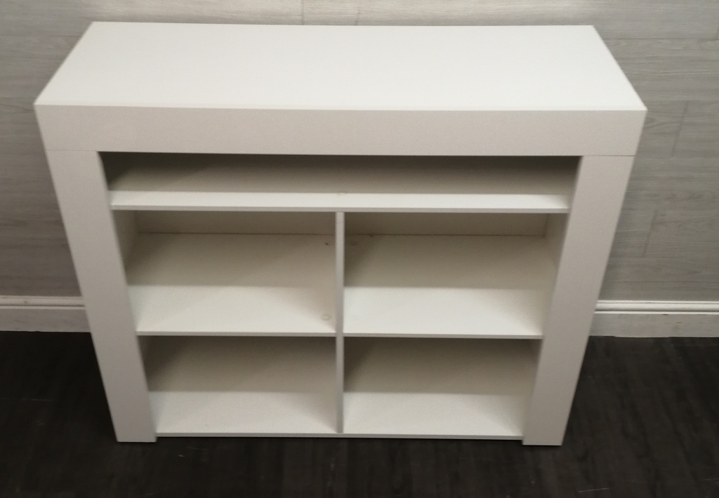 white gloss neat sideboard unit