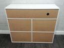 white gloss neat sideboard unit