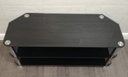 QUALITY LARGE BLACK GLASS TV STAND