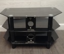 NEAT Black Glass coffee table TV Stand