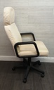 cream fabric office chair