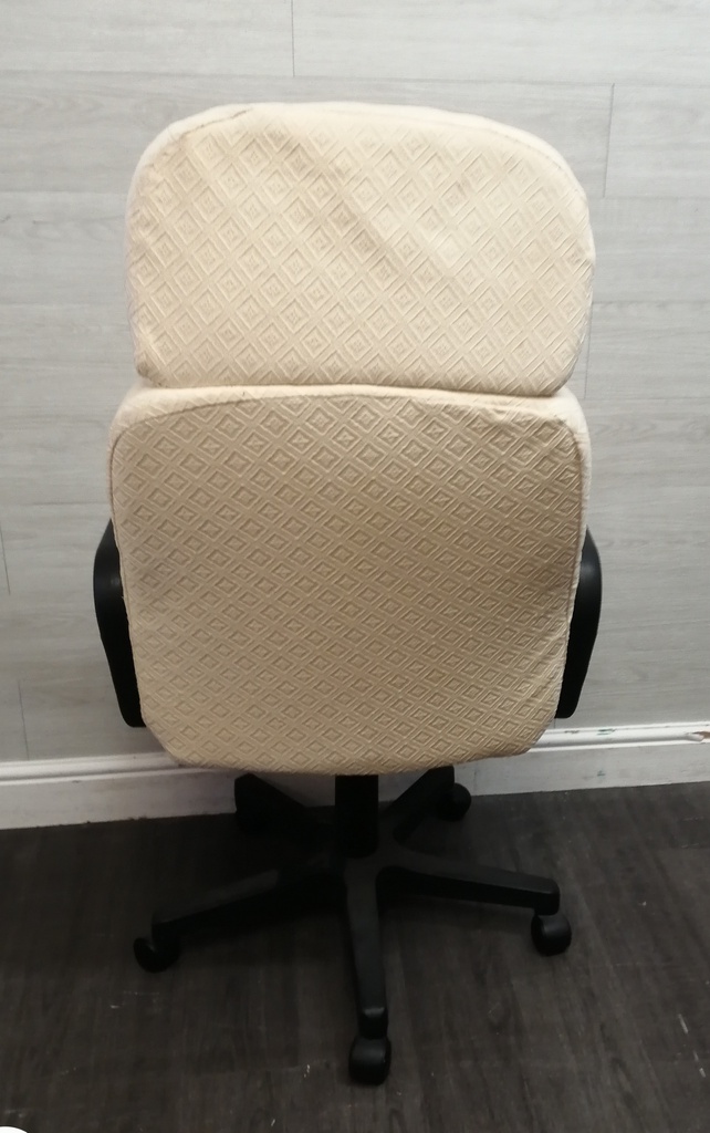 cream fabric office chair