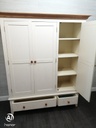 SHAKER STYLE CREAM TRIPLE WARDROBE