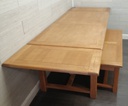 Quality Large Oak Extending Table