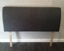 5ft GREY HEADBOARD