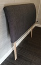 5ft GREY HEADBOARD