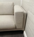 Large contemporary three seater  sofa with footstool
