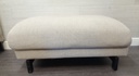 Large contemporary three seater  sofa with footstool