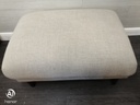 Large contemporary three seater  sofa with footstool