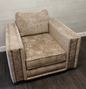 lovely modern beige tone square armchair