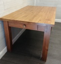 5ft SOLID PINE DINING TABLE WITH DRAWER