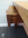 5ft SOLID PINE DINING TABLE WITH DRAWER