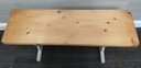 LOVELY SHABBY CHIC DINING TABLE,TWO CHAIRS &amp; BENCH SET